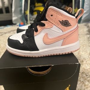 Jordon mid sneakers toddler size 6.
